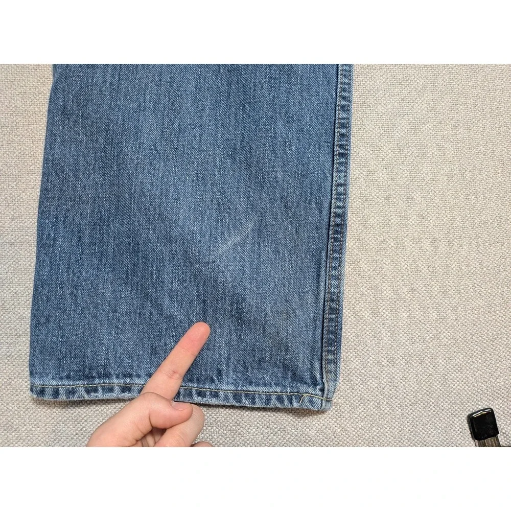 Polo Ralph Lauren Mens 36x32 Blue Straight Leg Denim Jeans Cotton Pants W36 L32